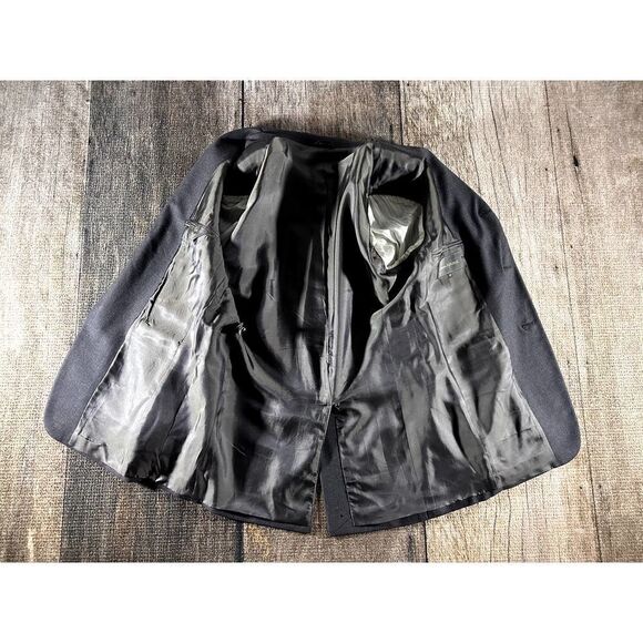 Banana Republic 3 Button Wool Blend Blazer Sport Coat Gray Men’s Size 40R - Picture 5 of 8